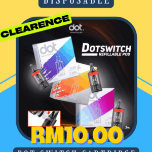 DISPOSABLE DOT SWITCH CARTRIDGE/FLAVOR