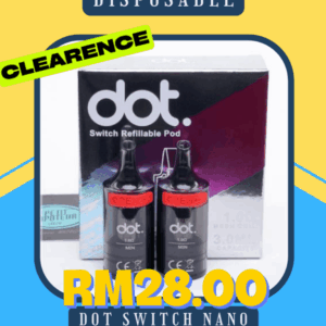 DISPOSABLE DOT SWITCH EMPTY CARTRIDGE