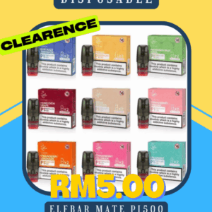 DISPOSABLE ELFBAR MAT PI500 CARTRIDGE/FLAVOR