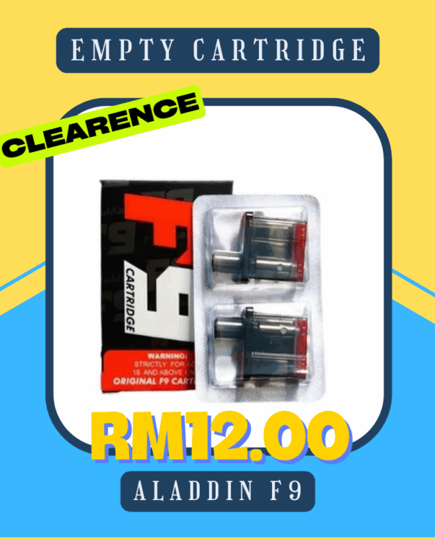 ALADDIN F9 EMPTY CARTRIDGE