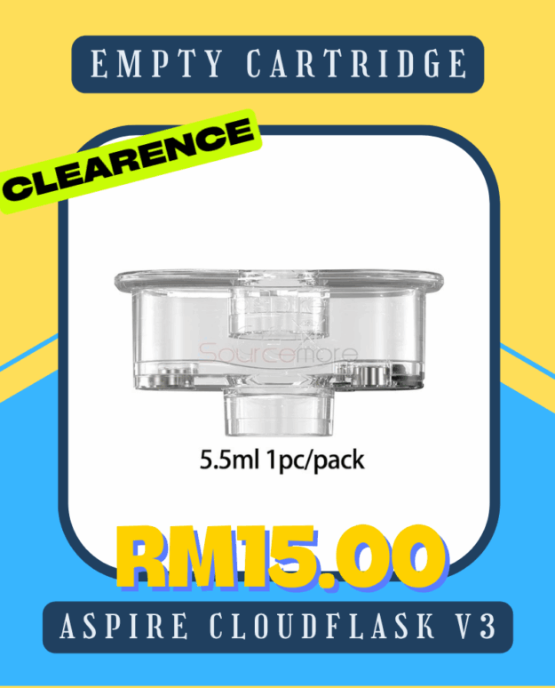 ASPIRE CLOUDFLASK V3 5.5ML EMPTY CARTRIDGE